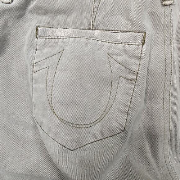 True Religion Pants 38x30 Ricky Distressed Patchwork Big T Grunge Biker Repaired - Picture 10 of 14